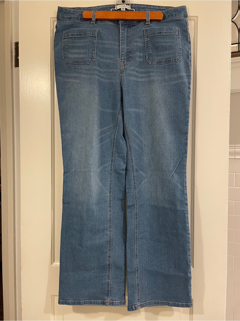 Women's Blue Denim Bootcut Jeans